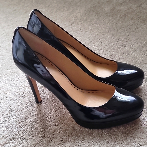 Coach Shoes - Coach Black Daisee Patent‎ Leather Heels Size 9M NIB